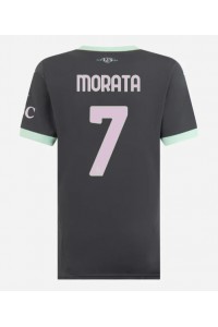 AC Milan Alvaro Morata #7 Jalkapallovaatteet Naisten Kolmaspaita 2024-25 Lyhythihainen